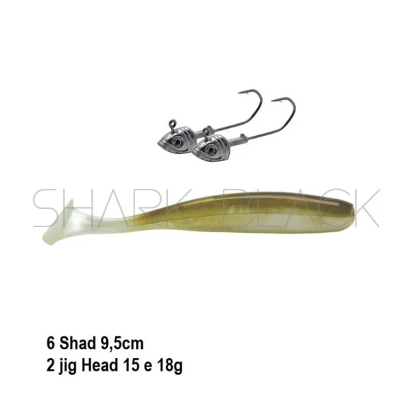 Señuelo Soft Bait W201 | 10 cm | Pack de 6 Unidades