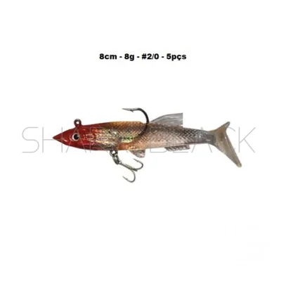Señuelo Soft LW009 | 8 cm | 8 g | #1/0 | Pack de 5 Unidades
