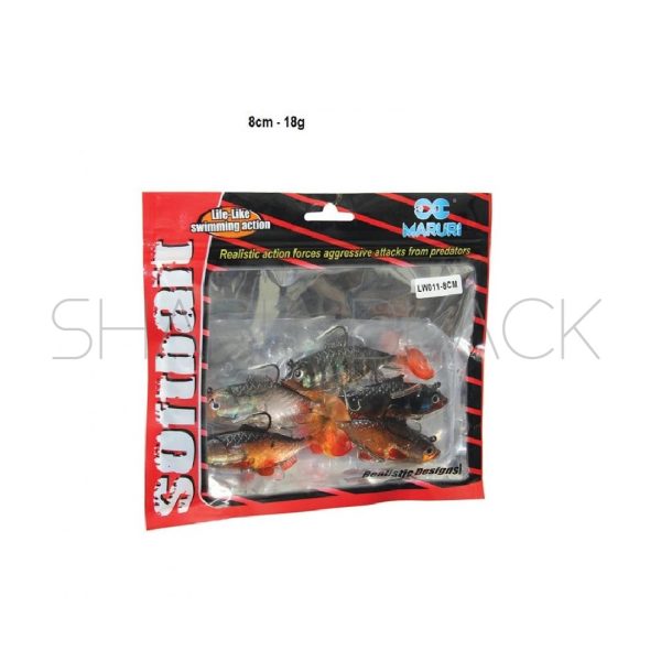 Señuelo Soft LW011 | 8 cm | 18 g | Pack de 5 Unidades - Imagen 2