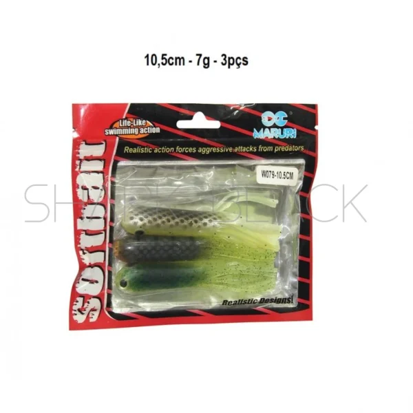 Señuelo Soft Lula  W079 | 10,5 cm | 7 g | Pack de 3 Unidades - Imagen 2