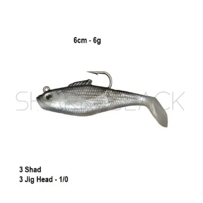 Señuelo Soft LW008 | 6 cm | 6 g | Pack de 3 Unidades