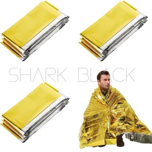 Manta Térmica de Emergencia Reversible Oro/Plata