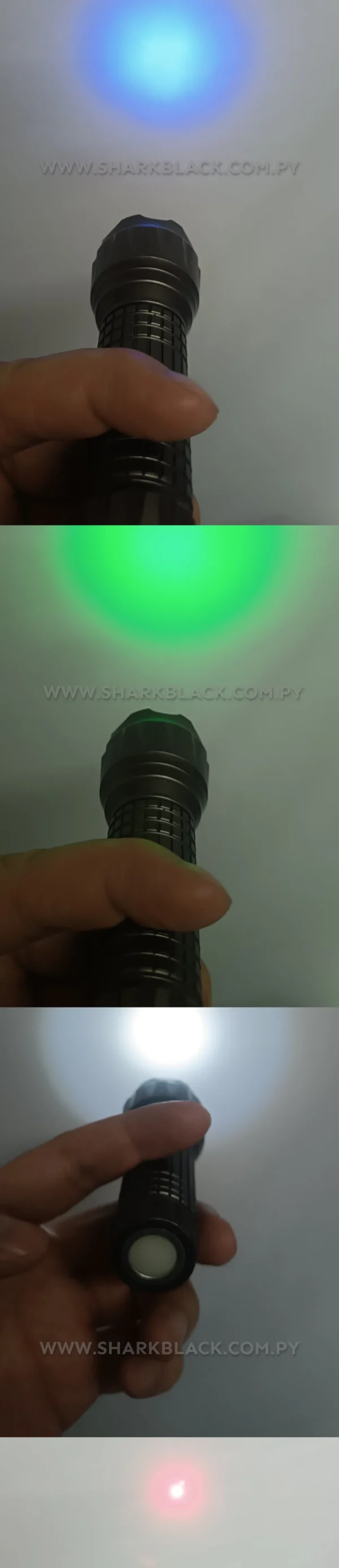 Linterna Táctica Power Style 500W con Puntero Láser y 5 Modos de Luz - Imagen 4