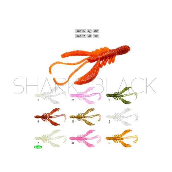 Señuelo Soft  W211 | 5 cm | Pack de 9 Unidades - Imagen 2