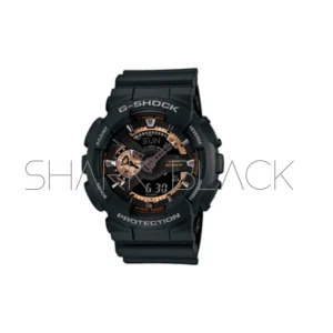 Reloj Casio G-Shock GA-110RG-1A Masculino Negro con Detalles en Oro Rosa