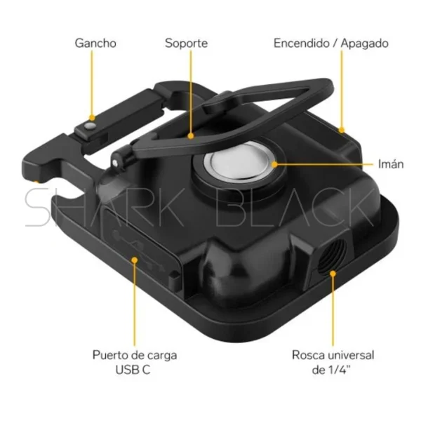 Llavero Linterna LED COB Recargable Ultra Brillante - Imagen 4