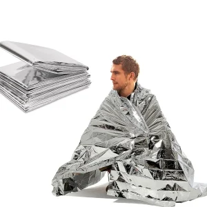 Manta Térmica de Emergencia Reversible Oro/Plata