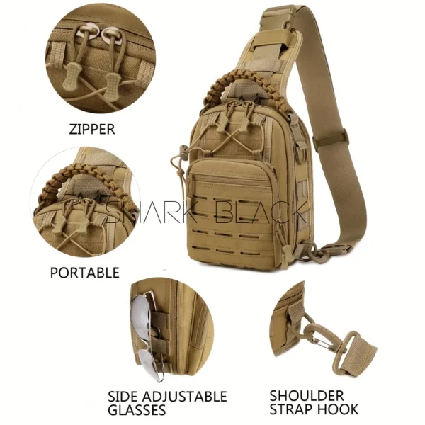 Mochila táctica cruzada multifuncional – 2 colores disponibles