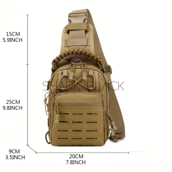 Mochila táctica cruzada multifuncional – 2 colores disponibles - Imagen 3
