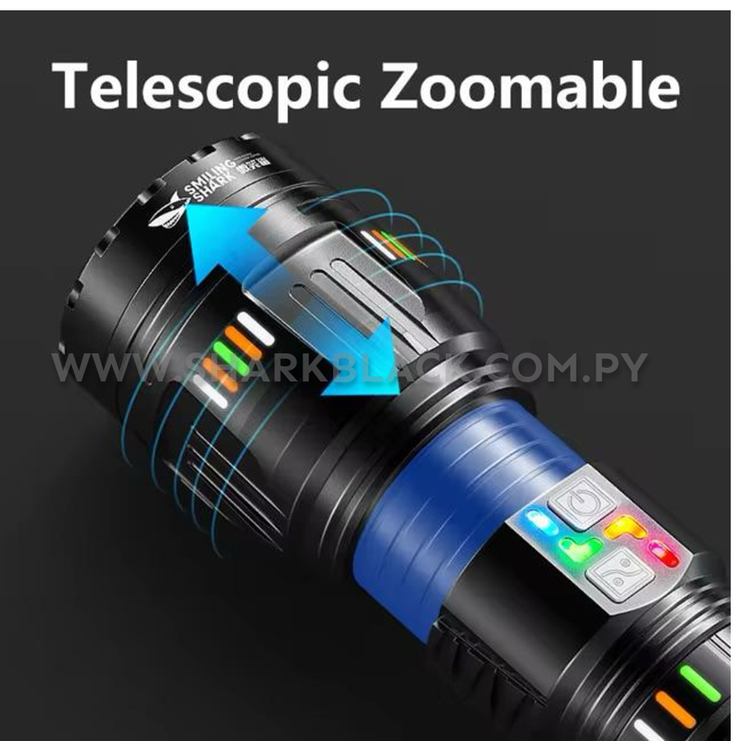 Linterna Shark M80 USB 12.000 lúmenes SD-5995 - Imagen 2