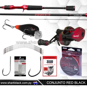 Conjunto Red Black – Vara Red Carbon + Reel Akita 11000 + Accesorios