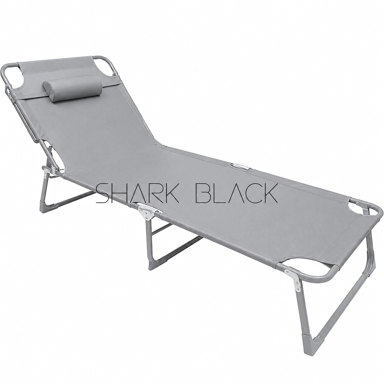 Cama Plegable de Camping Portátil para Adultos – Estable, Extra Ancha y Resistente (GRIS)