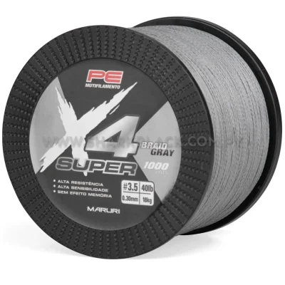 LÍNEA MARURI X4 SUPER BRAID GREY – 1000m