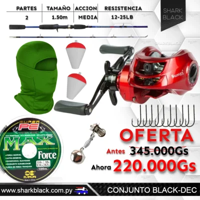 Conjunto de Pesca BLACK-DEC