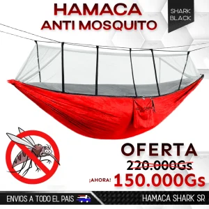Hamaca anti mosquito Shark SR Rojo