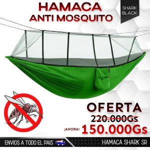 Hamaca anti mosquito Shark SR Verde
