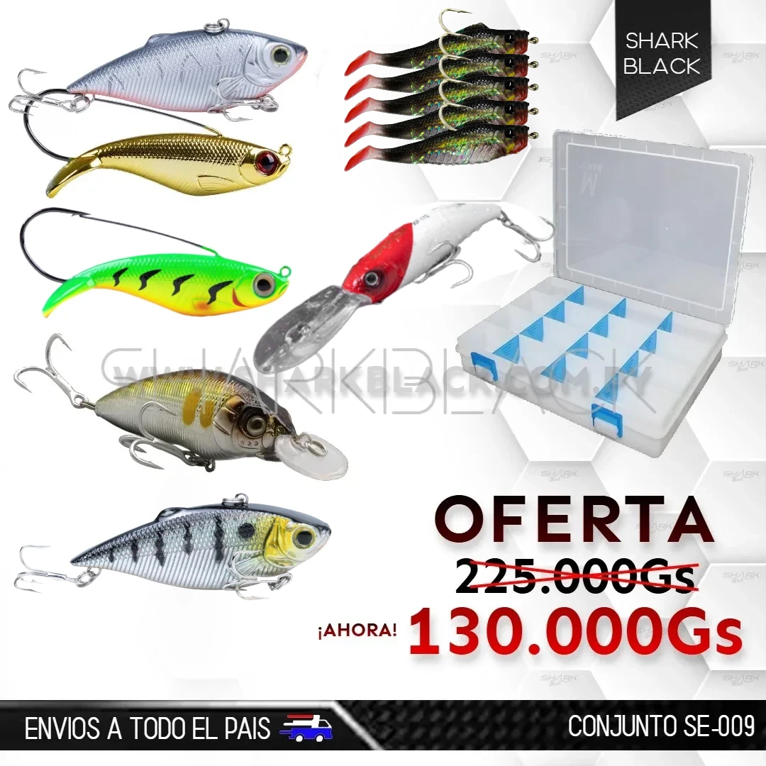 Conjunto de Señuelos SE-009 con Caja Organizadora