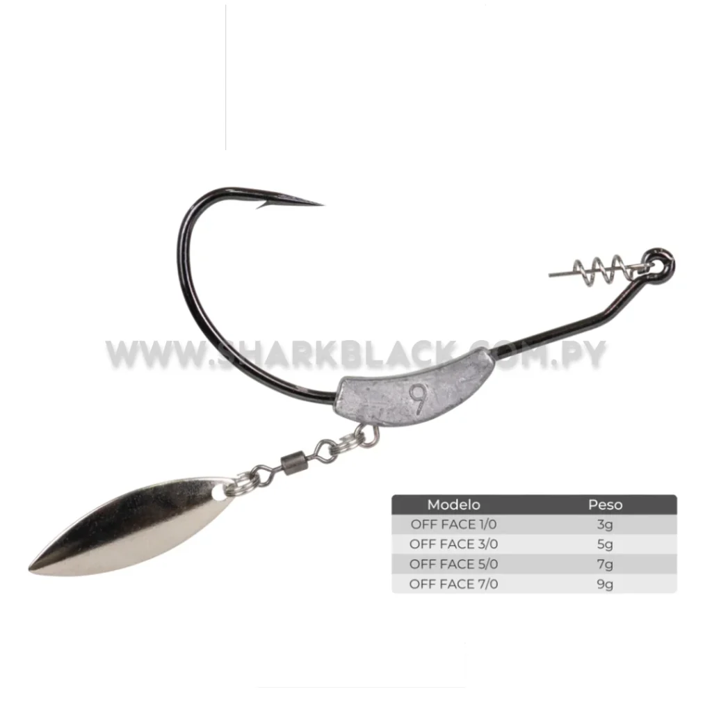 Anzuelo Plomado Kawana Off Face Long 3g, 5g, 7g y 9g
