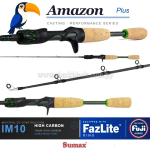 Vara Sumax Amazon Plus Cast IM10 High Carbon con mango de corcho