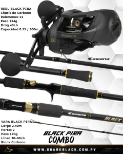 Combo Black Pira Kawana + Vara Black Pira 2.40m