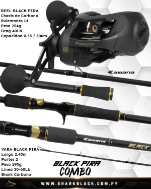 Combo Black Pira Kawana + Vara Black Pira 2.40m