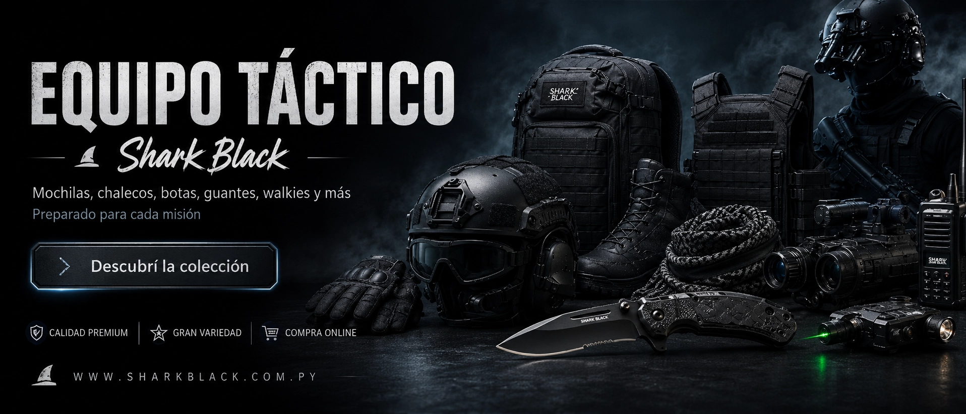 Equipamiento Táctico SharkBlack
