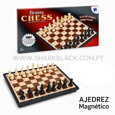 Juego de ajedrez magnético Brains Chess con tablero y piezas