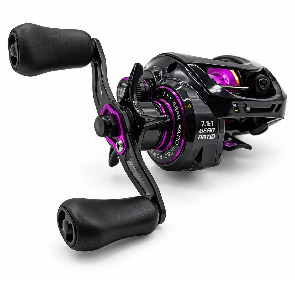 Reel Sumax Atenas DC 9000 Negro – Perfil Bajo, 9 Rulemanes, 7.1:1 - Imagen 10