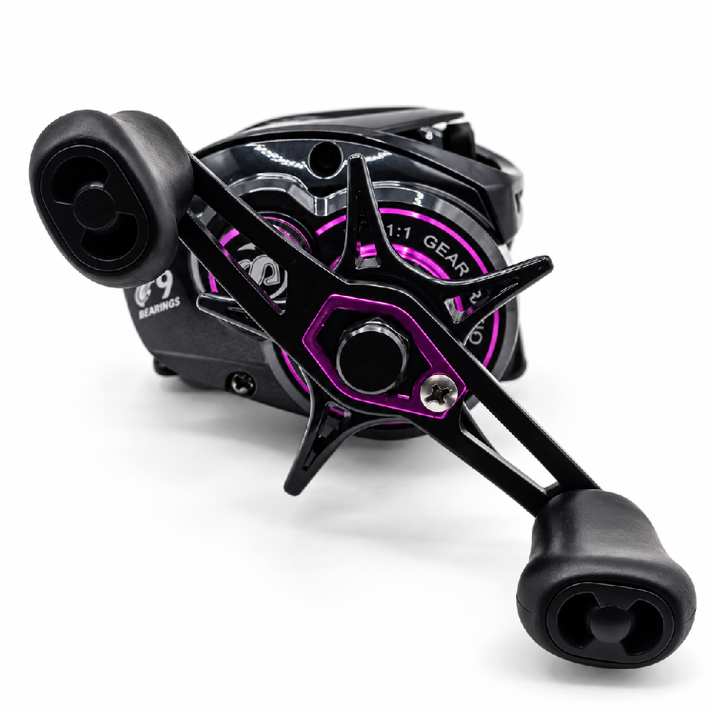 Reel Sumax Atenas DC 9000 Negro – Perfil Bajo, 9 Rulemanes, 7.1:1 - Imagen 9