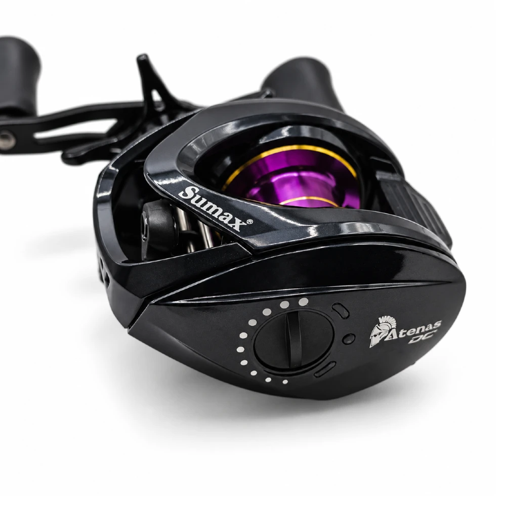 Reel Sumax Atenas DC 9000 Negro – Perfil Bajo, 9 Rulemanes, 7.1:1 - Imagen 6