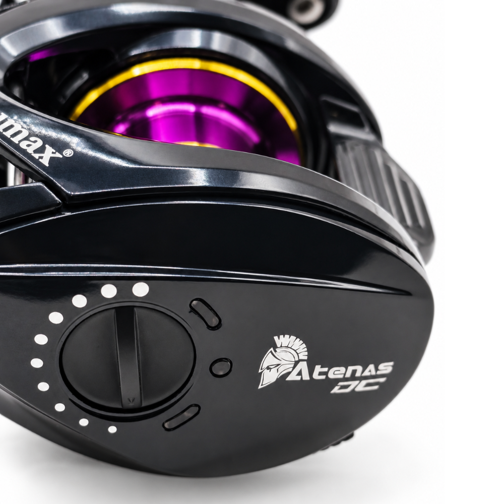 Reel Sumax Atenas DC 9000 Negro – Perfil Bajo, 9 Rulemanes, 7.1:1 - Imagen 4