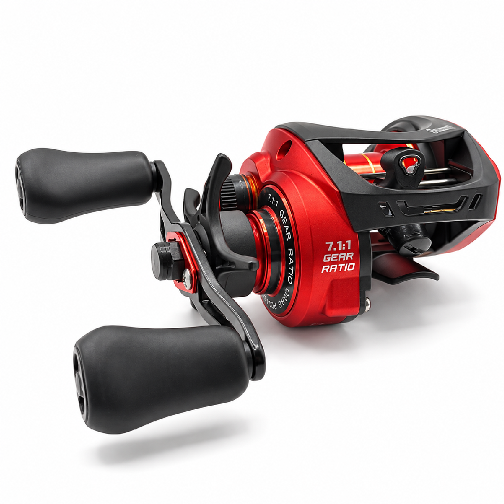 Reel Sumax Atenas DC 9000 Rojo – Perfil Bajo, 9 Rulemanes, 7.1:1 - Imagen 5