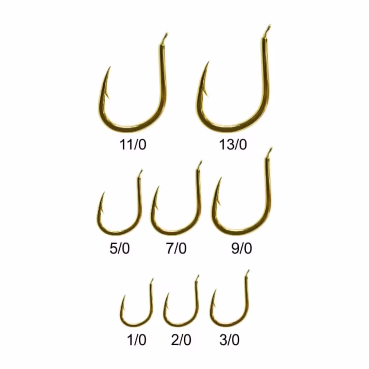 Anzuelos Jigging Sumax Dorados – Acero Belga, Forjados, x10 – vista 2