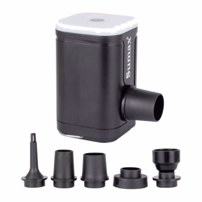 Bomba de aire recargable Sumax con USB tipo C y linterna LED