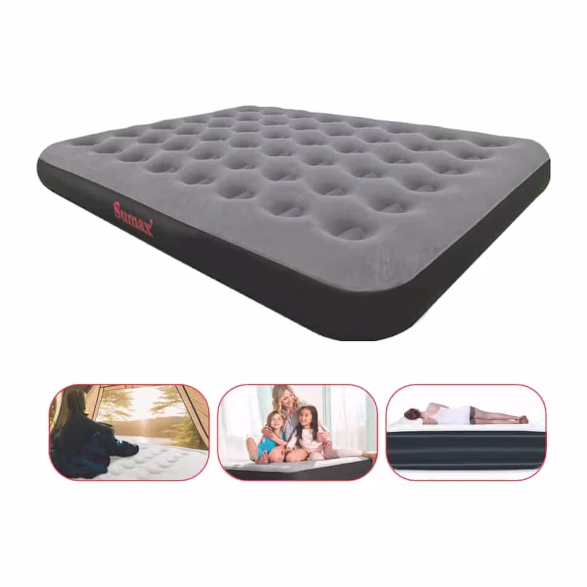 Colchón Inflable Queen Sumax – Coil-Beam, 203 x 152 x 22 cm – vista 3