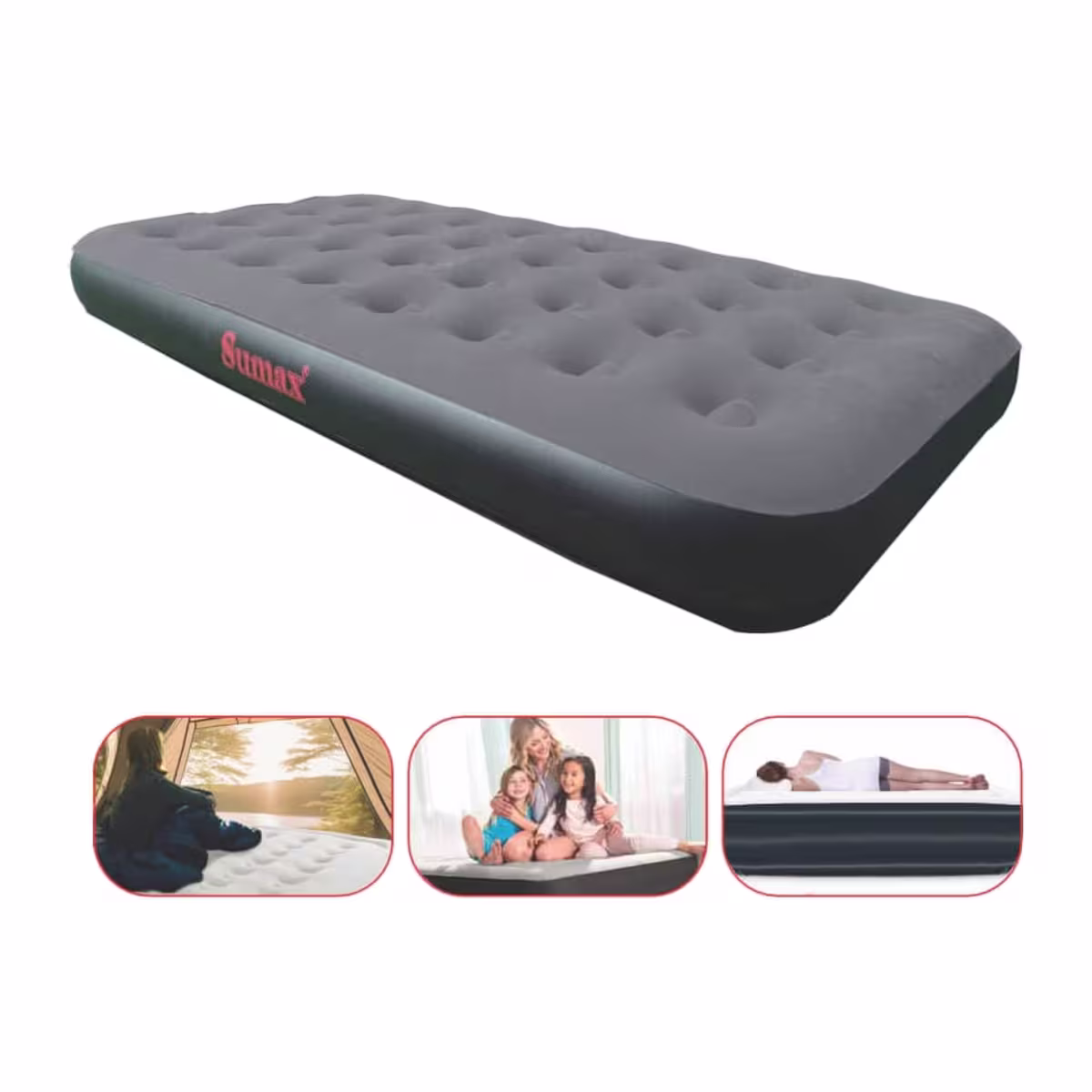 Colchón Inflable Twin Sumax – Bomba Eléctrica, 191 x 99 cm – vista 3