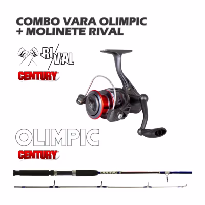 Combo Vara y Reel Century Rival + Olimpic – 1,80 m, 2 Partes