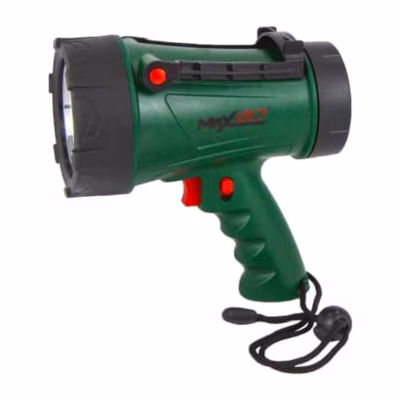 Linterna MaxGo 1200 lúmenes recargable con mango giratorio, IP68 y alcance de 250 m