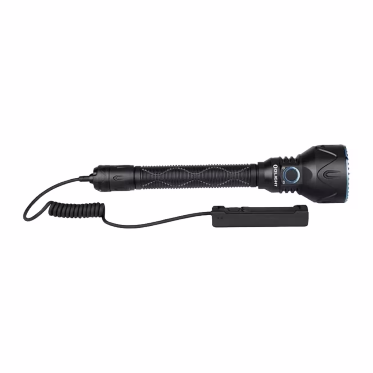 Maleta rígida negra con logo Olight incluida en el kit