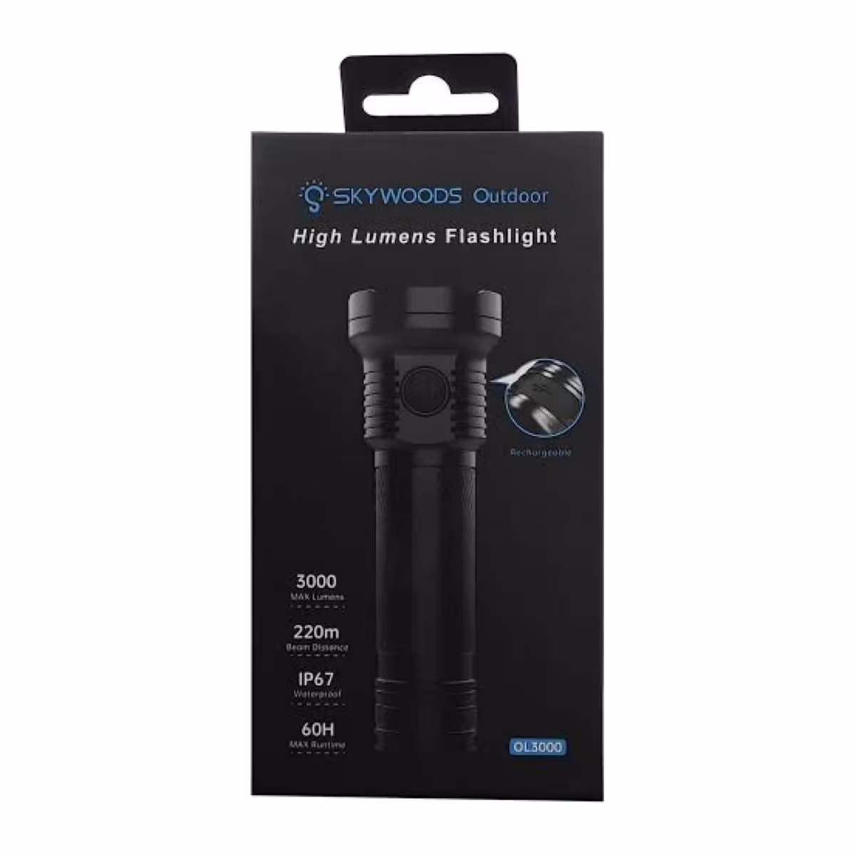 Linterna Skywoods OL3000 – 3000 Lúmenes, USB-C, IP67, 220 m – vista 5