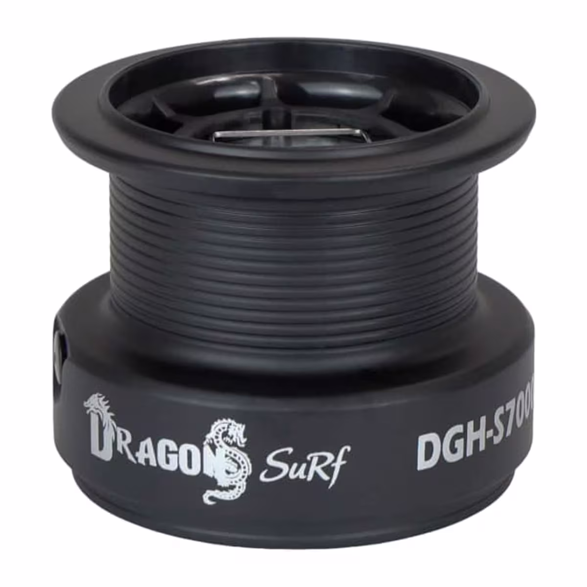 Manivela con empuñadura gris del molinete Sumax Dragon Surf