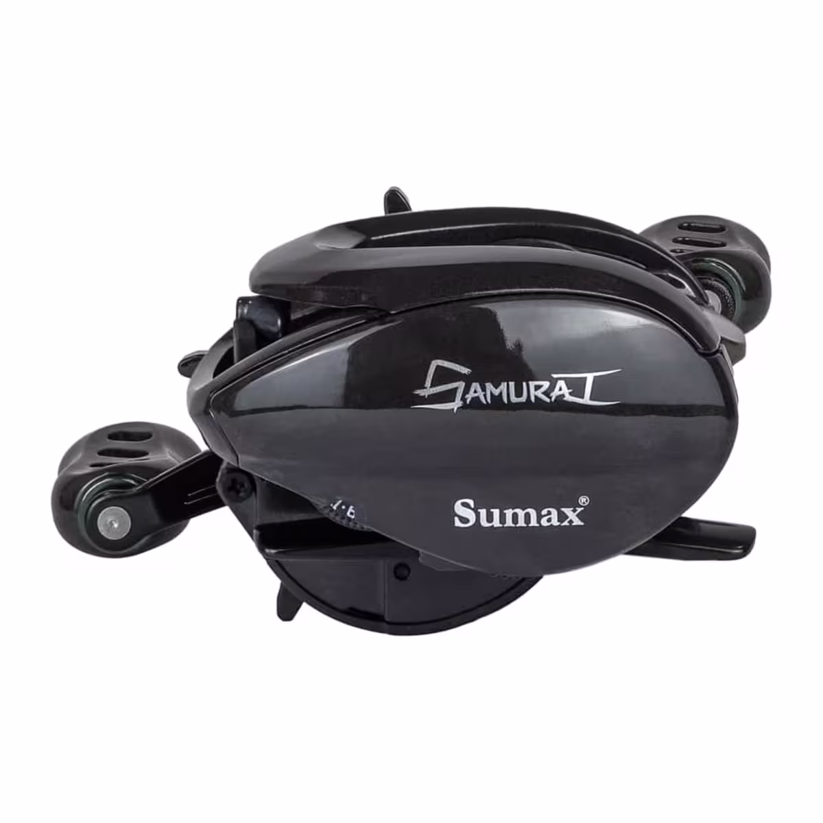 Reel Sumax Samurai de perfil bajo en versiones verde y roja