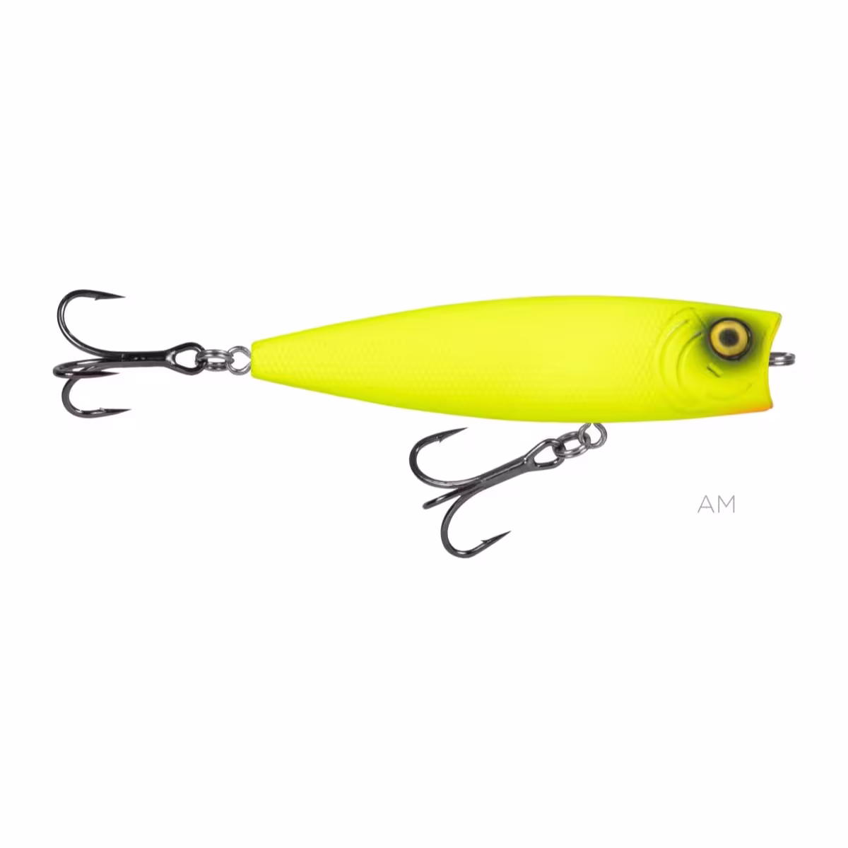Popper Kawana Alex 80 en color verde y amarillo con ojo rojo