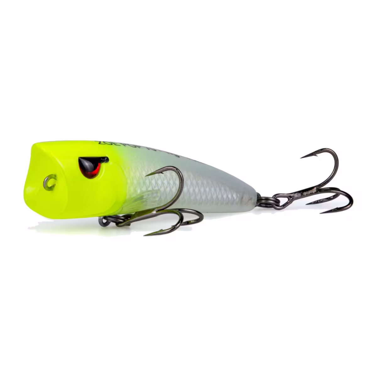Popper Zoe Pop 70 color RS 3D con cabeza roja y cuerpo plateado