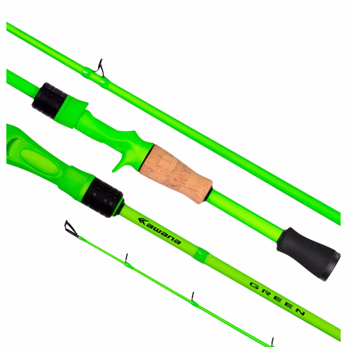 Vara Kawana Green de carbono, acción rápida, en verde fluo